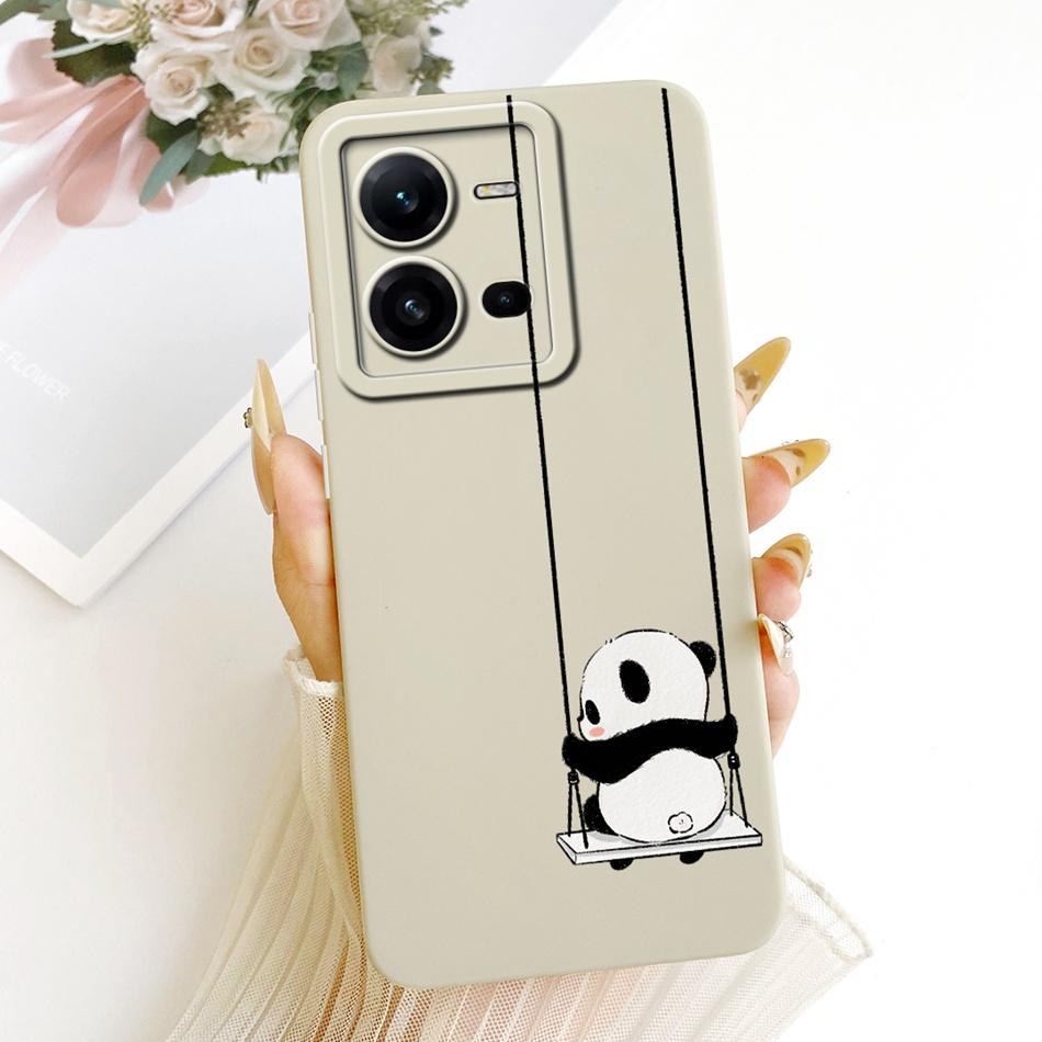 For Vivo V25 V25e 4G Cute Cat Flower Cartoon Phone Case For Vivo V25 V 25 25E V2201 V2202 Shockproof Soft Silicone Covers Bumper