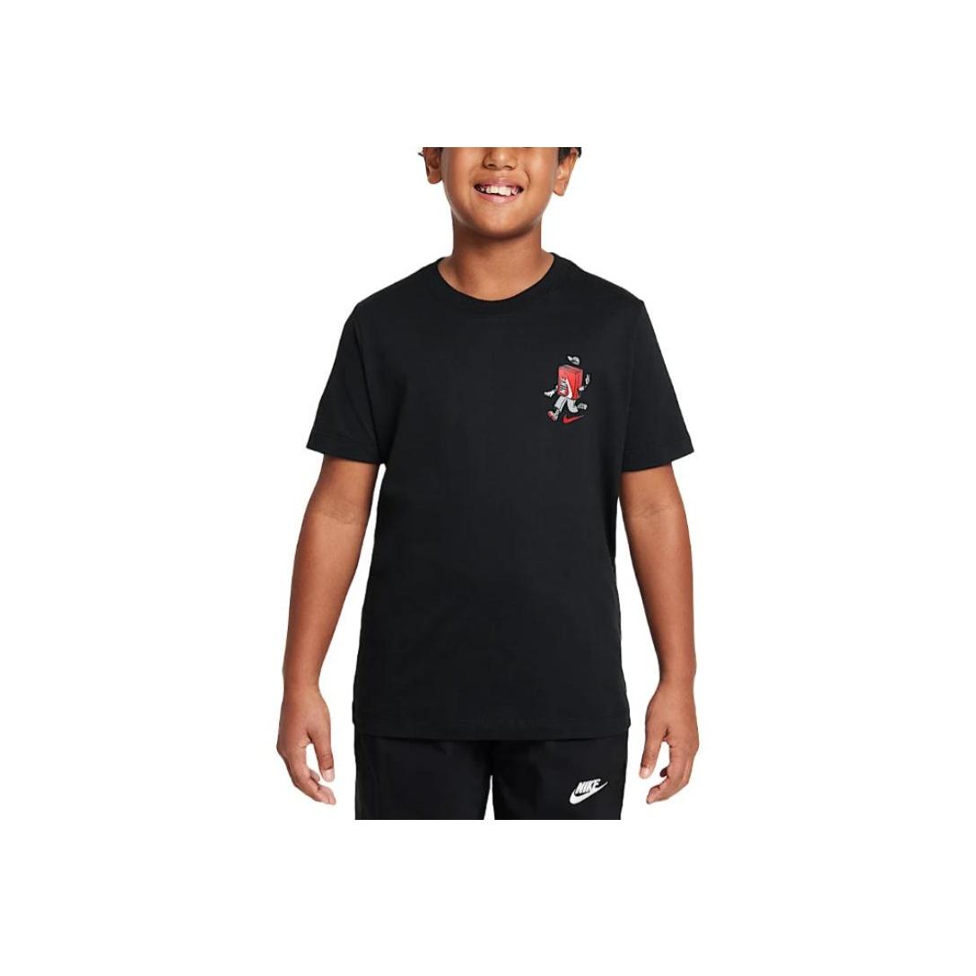 Nike Sportswear Comfortable Soft Casual Short Sleeve T-Shirt Kids Tops Black HM5660010 L
