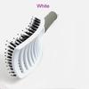 Anti-static Heat Curved Vent Comb Barber Salon Hair Styling Tool Hair Brush Boar Bristle for Detangling All Hair Types 1 Piece