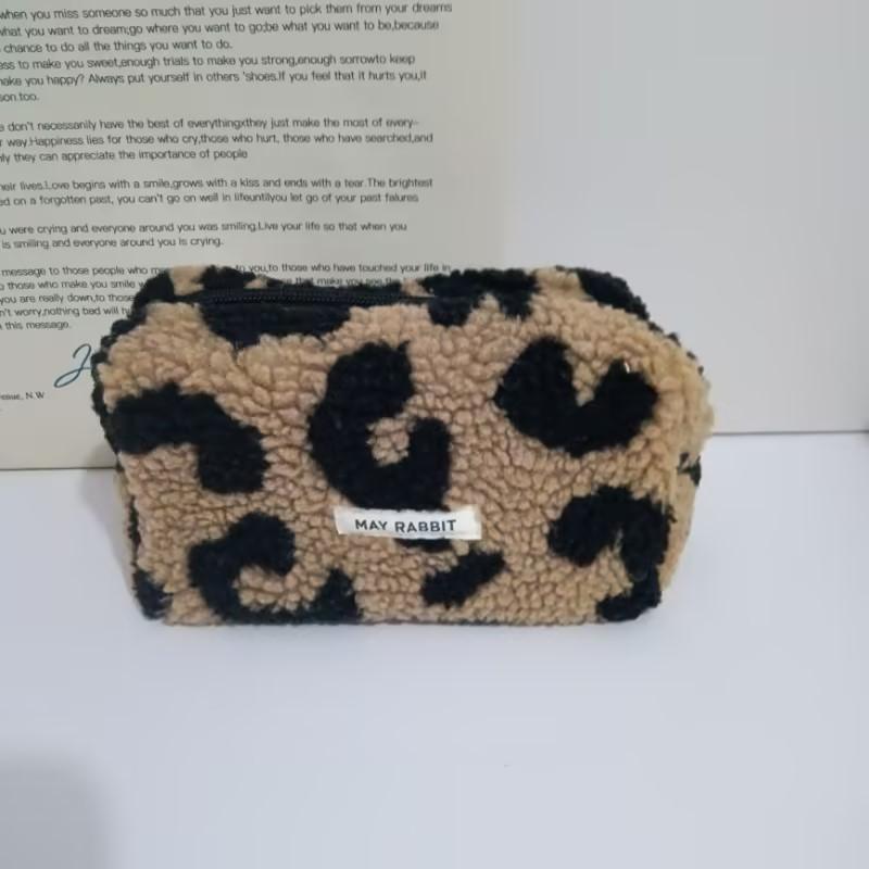 New Plush Makeup Bag Travel Cosmetic Organizer Bags Lipstick Pouch Large Capacity Wash Bag Student Stationery Box Pencil Case