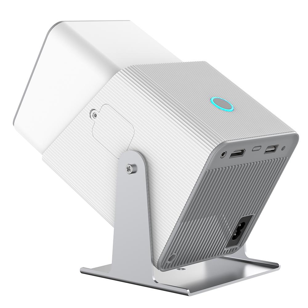 Proiettore 720P WiFi BT5.2 Sistema Android 11 Proiettore cinematografico girevole a 180 gradi con display da 220 pollici