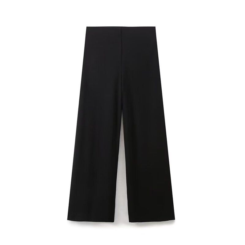Fashion Style 2024 Spring/Summer New Women's Clothing Elastic Waist Pique Soft High Waist Wide Leg Pants 3644157