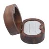 Ring Storage Box Vintage Walnut Wood and Soft Sponge Proposal Ring Holder for Wedding Or Festival Magnetic Closure