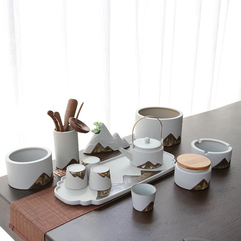 Handmade Black Pottery Gongfu Tea Set