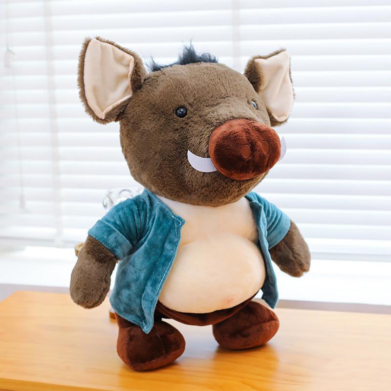 Adorable Plush Pig Bajie Doll Soft Toy Black Myth Wukong Keychain Gift For Girls