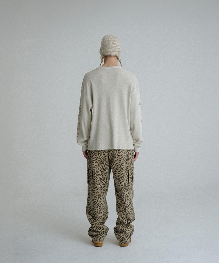 SUNDAY FRUIT MARKET Pigment Waffle Ls Tee Ecru