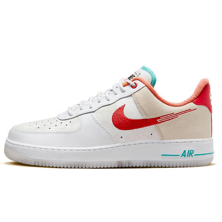 

Новые Nike Air Force 1 Low 07 Prm Just Do It Белый Красный Бирюзовый FD4205-161 41