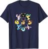 Pokémon - Eevee Evolution Circle T-Shirt S-4XL Unisex