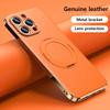 Coque LANGSIDI en Cuir avec Support Anneau Magnétique pour iPhone 16 15 14 Pro Max 13 12 pour Magsafe Charge Sans Fil Coques de Protection pour Objectif