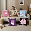 Kawaii O-Opanchu Usag Pillow Case Sofa Living Room Bedroom Double-Sided Printing Square Cushion Nap Time Pillow Case