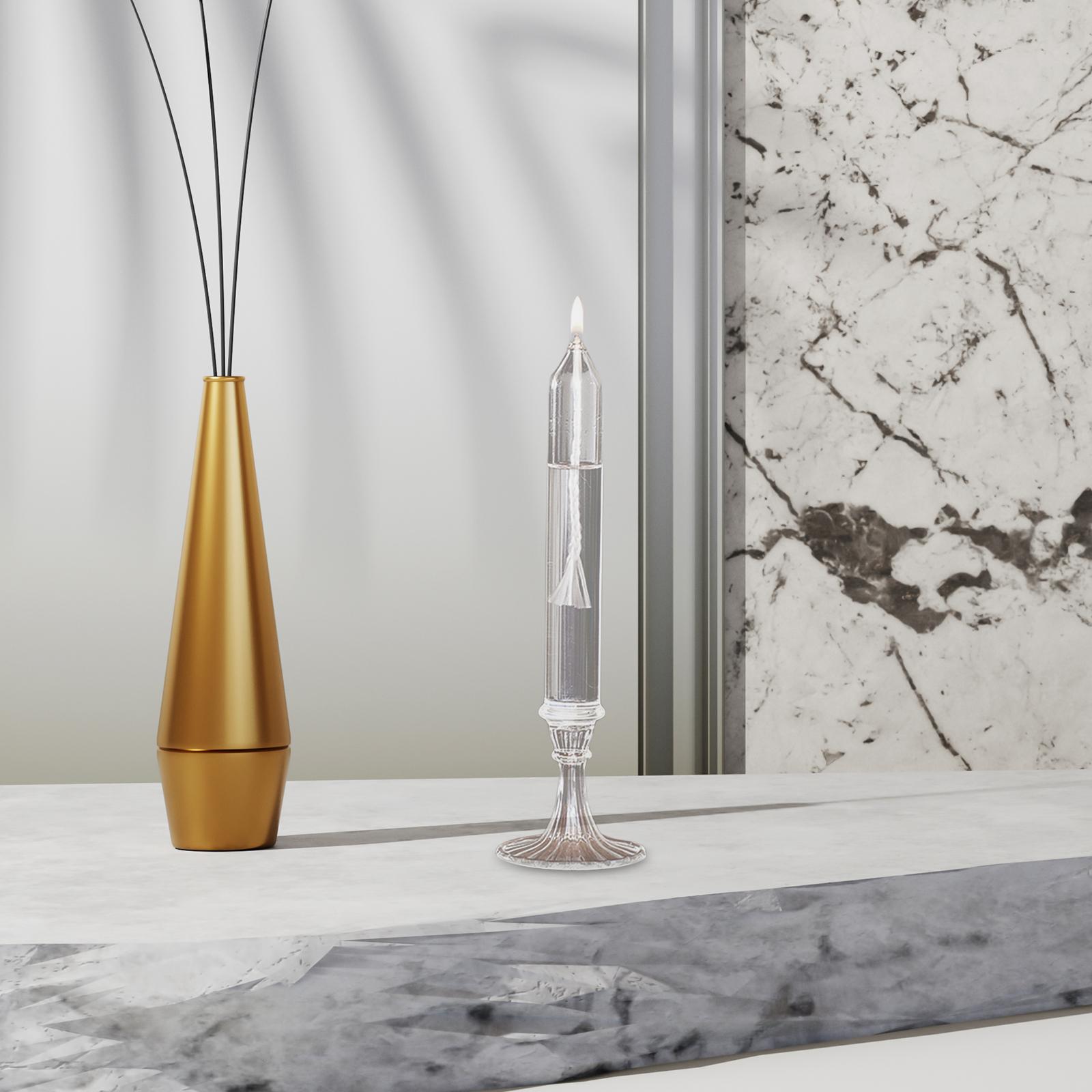 Портативная стеклянная масляная лампа, многоразовая, прозрачная, поделки, масляная лампа для новоселья, украшения, настольный декор, реквизит для фото, коллекция