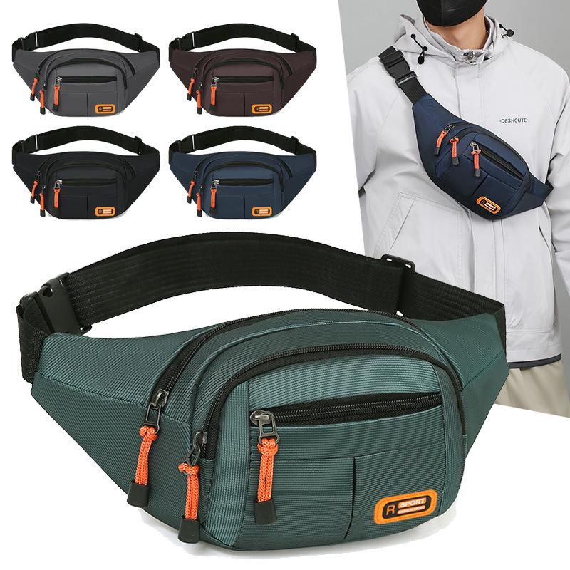 Unisex Multifunctional Waterproof Waist Bag: Large Capacity for Outdoor, Business, Money, and Phone.