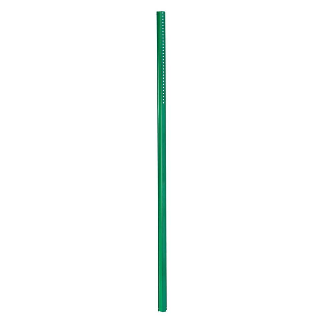 Cast Iron Sign Post 8ft Fixed U-Channel Heavy Duty Post Sign Holder Green