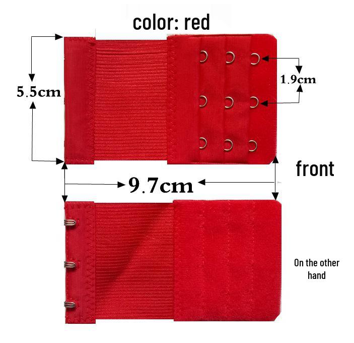 Эластичный многорядный удлинитель для бюстгальтера с регулируемой задней застежкой No Package