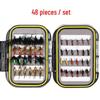 Double-Layer Waterproof Box with 24/32/72-Piece Artificial Fly Fishing Lure Set