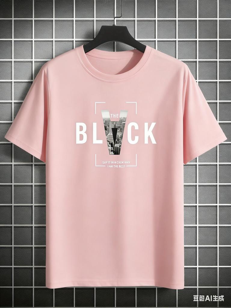 Cotton Summer Unisexs T Shirt Comfortable Soft Breathable Fabric Fashionable Trendy Letter Print Suitable Casual Occasions