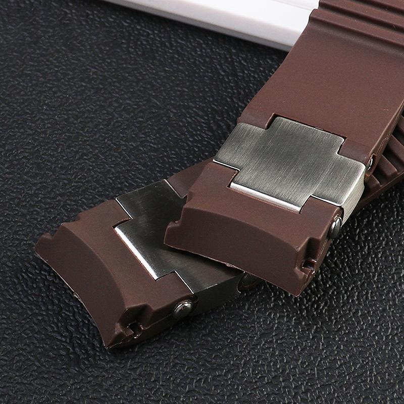For Ulysse Nardin Curved End Silicone Rubber WatchBand 263 DIVER Waterproof strap 22mm Men Watch accessories Bracelet with tools