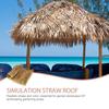 Flammhemmendes Simulationsstrohdach Kunstrasen Dach Haus Gartendekoration Stroh Dekorativ Haus