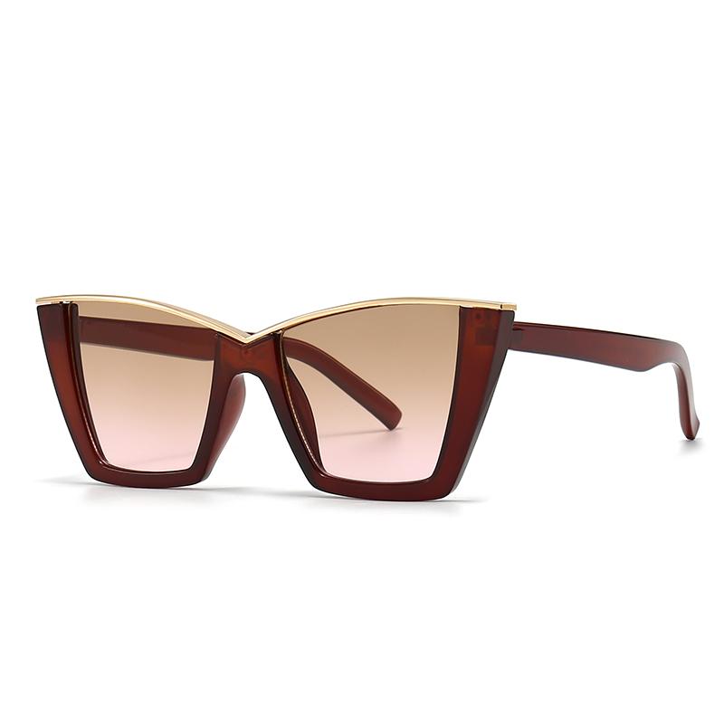 Cross-Border Export Latest Modern Retro Cat-Eye Sunglasses Ins Style Stt Style Big-Name Sunglasses 098 Premium Quality Comfortable Daily Wear