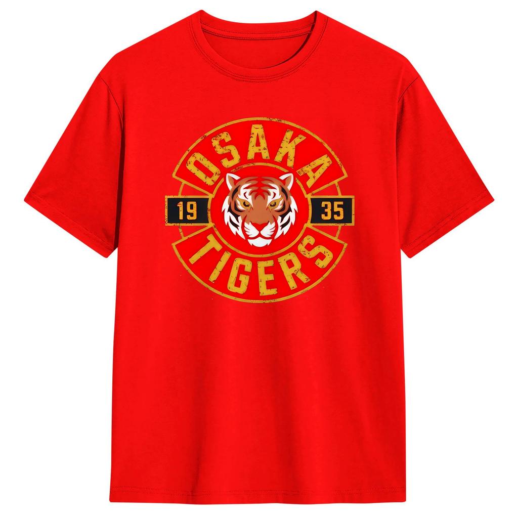 Unisex T Shirt Osaka Tigers 1935 T Shirts Popular Summer Tee Shirt Y2K Retro 100 Cotton Clothes Plus Size 5XL