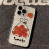 Funny Bagged Tomatoes Clear Phone Case For Samsung Galaxy S26 S23 S24 S22 S25 Ultra Plus Cover For Galaxy S24+ S23+ S22+ S25+
