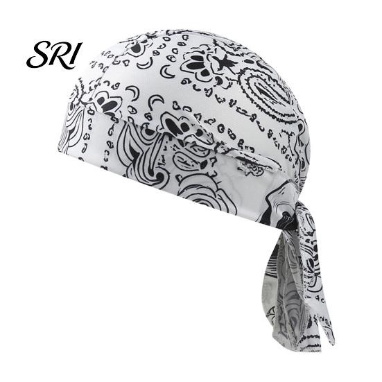 Elastic Strap Bandana Paisley Cooling Headscarf Cap Set, Sweat Wicking Adjustable Moisture-wicking Straps Fit Breathable Hand Washable Headwrap
