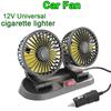 360° Adjustable Car Fan with 1/2/3 Heads Electric Air Circulator USB/12V/24V Silent Fan for Home Desk Office Car RV Truck