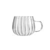Shangqi Ribbed Glass Mugs with Handle