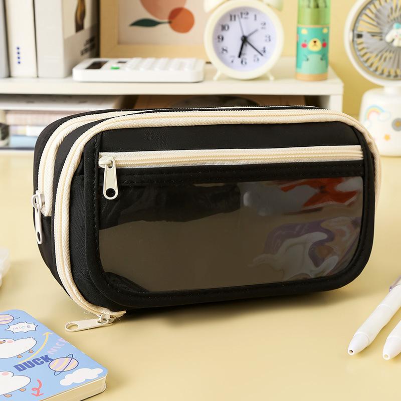 Pencil Case 2025 New Nine-layer Panda Large-capacity Pencil Case Simple Girl Version Junior High School Stationery Pencil Case