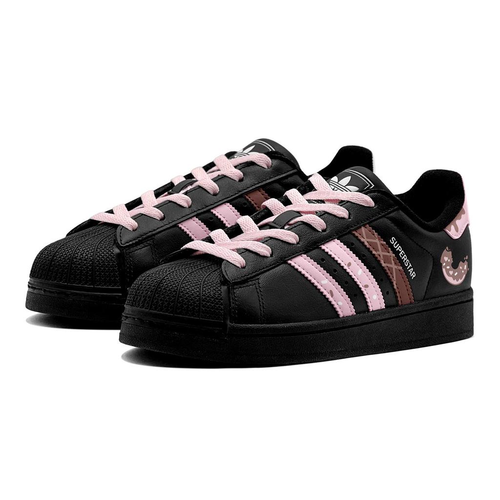 adidas Originals Superstar 2 Pareja, Dulces Románticos, Rosquilla Rosa Amor, Estilo Urbano Chic Lindo GS Caña Baja JH9977(TeamS3-S-BOX)