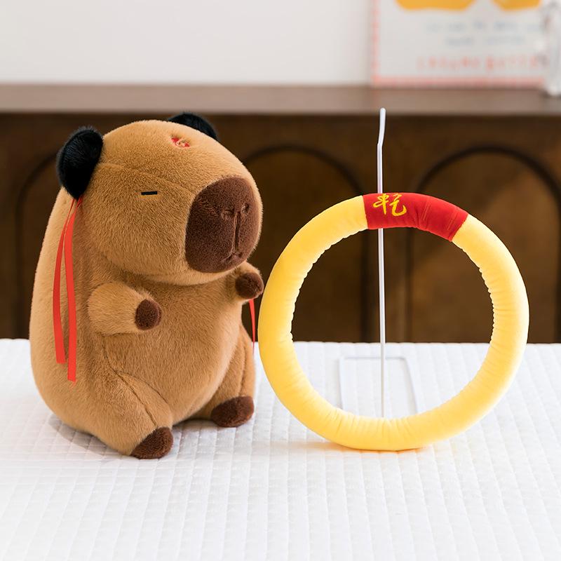 Nezha Capybara Cosplay Plush Toy - Cute and Soothing Gift for Babies