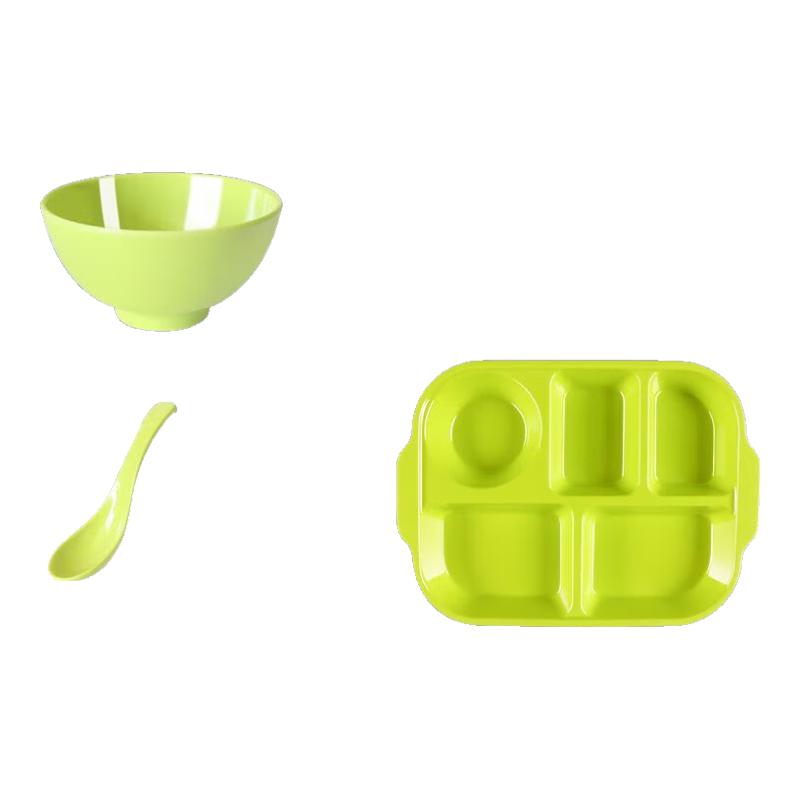 Melamine Compartment Meal Tray Set