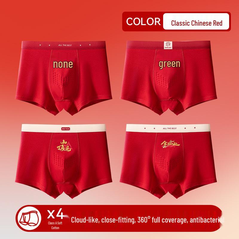 Boys' Full Cotton Underwear (Ages 15-18) - Pure Cotton Crotch for Autumn/Winter