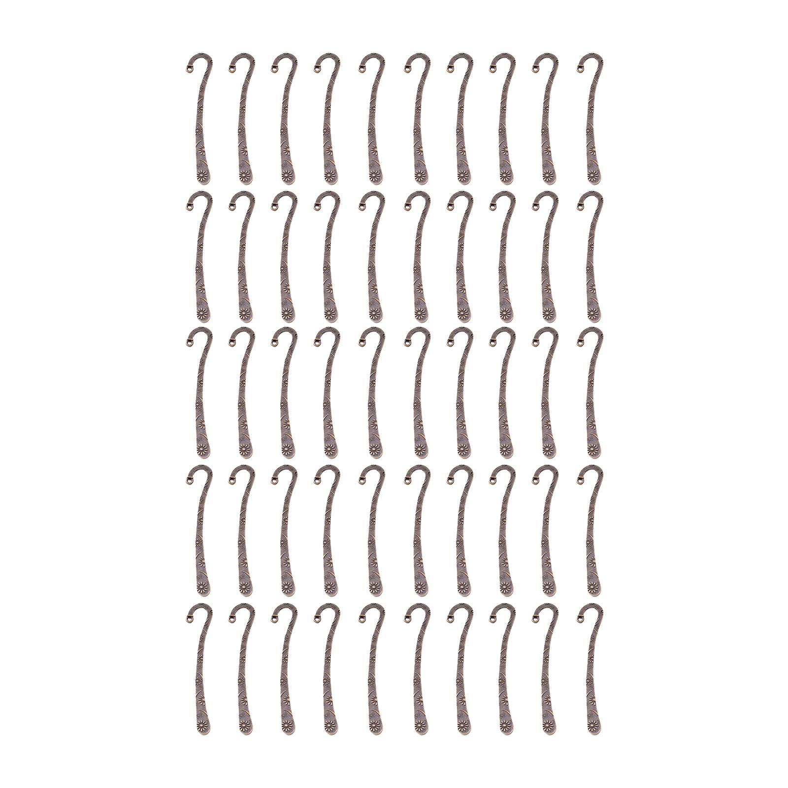 

50 шт. винтажные гравированные крючки-закладки металлические крючки-закладки аксессуары для чтения для любителей книг, читателей, учителей, студентов A