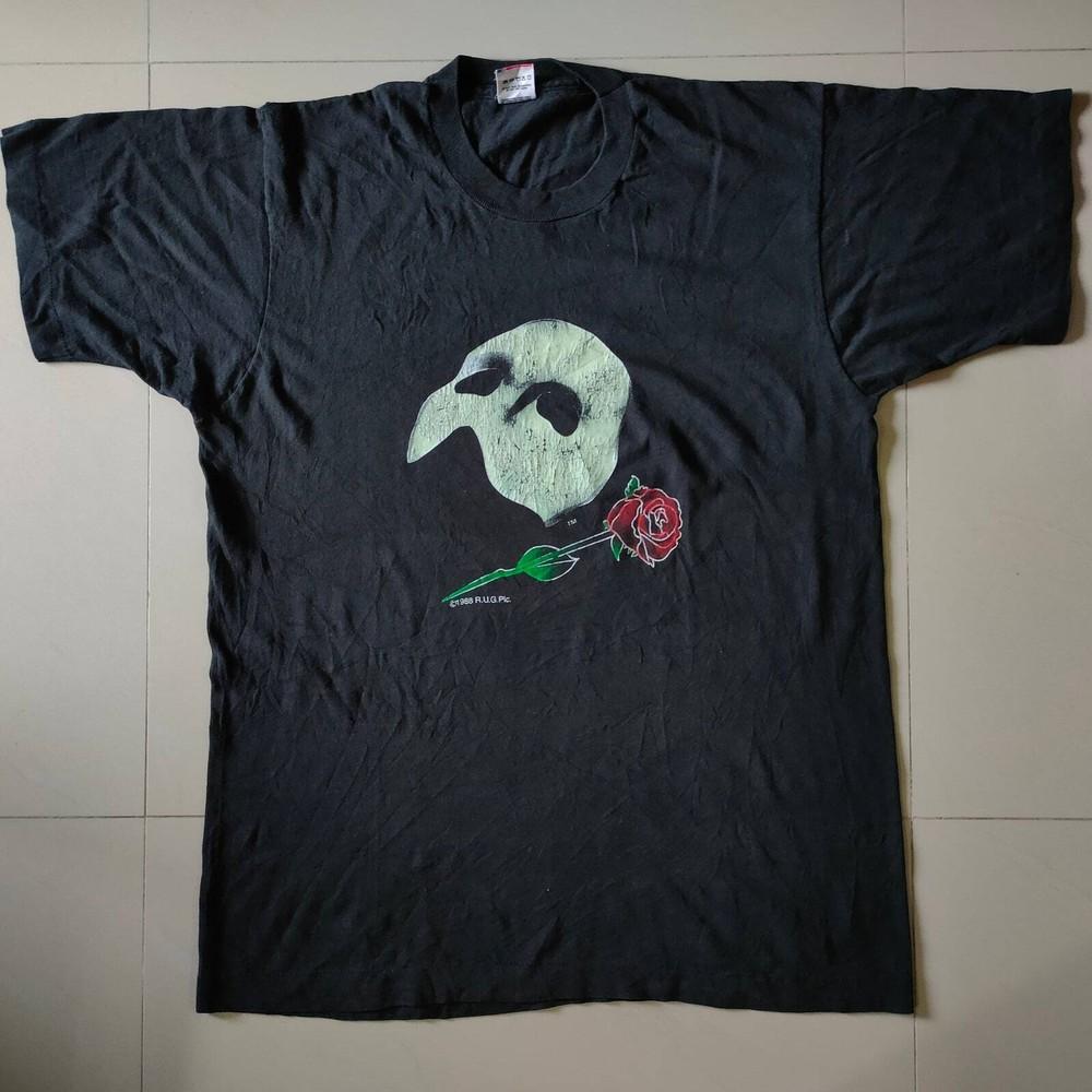 Phantom Of The Opera #039;88 vintage black tshirt musical cult broadway paris west Unisex T-Shirt L