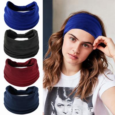 Baumwoll-Dehnknoten-Stirnbänder für Damen Mädchen Verdrehtes Kreuz-Haarband Make-up-Kopfband Damen Mode-Haargummis Haarschmuck