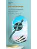 3-in-1 100W Fast Charging Cable, Compatible with Apple and Huawei, 6A Single Pull Design