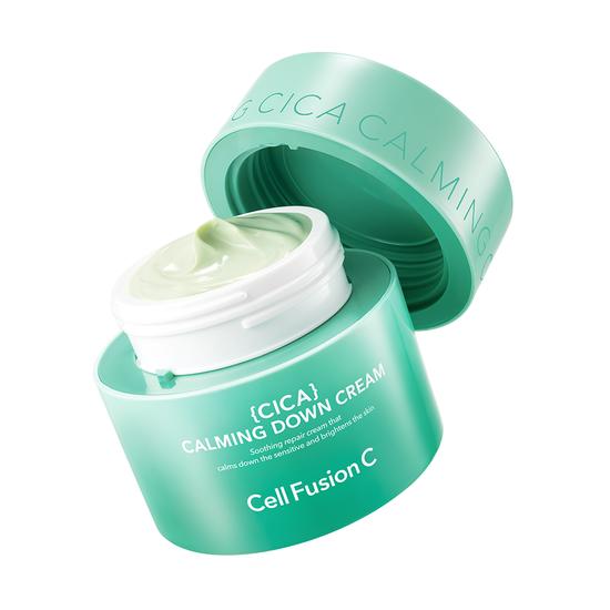 Sensitive Skin Soothing/Cooling Moisturizing Cream Cell Fusion C Post Alpha Cica Calming Down Cream 50ml Promotion (+50ml Refill)