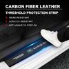 4Pc Car Door Plate Carbon Fiber Threshold Protector Sticker for Land Rover Discovery Range Rover Evpque Defender Car Eyeglass Rover L322 L405