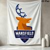 Mansfield Town Fc Wall Tapestry Aesthetic Wall Hanging Printed Fabric Blanket Decorative Tapestries For Bedroom Living Room Home Decor