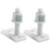 Toilet Hinge Screws White 2*Sliding Plates Accessories