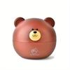 Adorable Bear Tissue Box Holder, Sturdy Plastic Brown & White Design, Space‑Saving Home Decor Gift