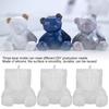 3pcs Food-Grade Silicone Bear Resin Mould Cute Bear Bear Candy Mould  Candle Making