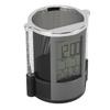 Electronic Clock Pen Holder Multifunctional Colorful Lighting Design Desk Clock Calendar Mesh Stationery Organizer