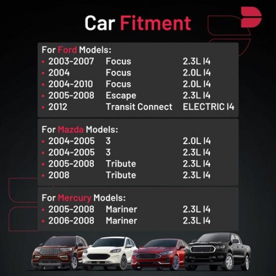 Set Of 4 Iridium Spark Plugs AP104 7963 For Ford Focus 2004 2.0L L4