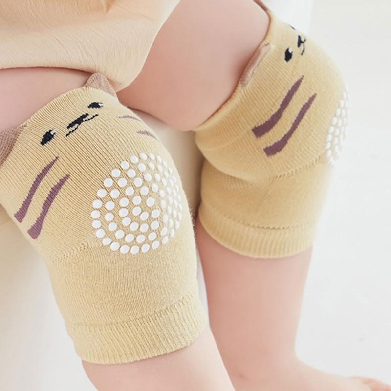3/6 Pairs Kids Knee Pads Thick Padding Impact Protection Elastic Fit Comfortable for Baby Learning to Walk