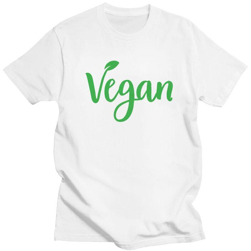 Custom Fashion Vegan Nutrition T Shirts Men ShortSleeve Veganism Animal Rights Tshirts Casual Tee 100 Cotton Slim Fit Tshirts