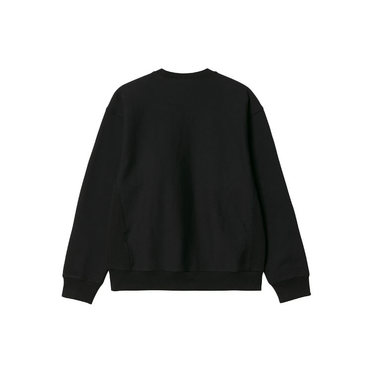 Carhartt WIP American Script Sweatshirt Black Men Streetwear I025475-89-XX
