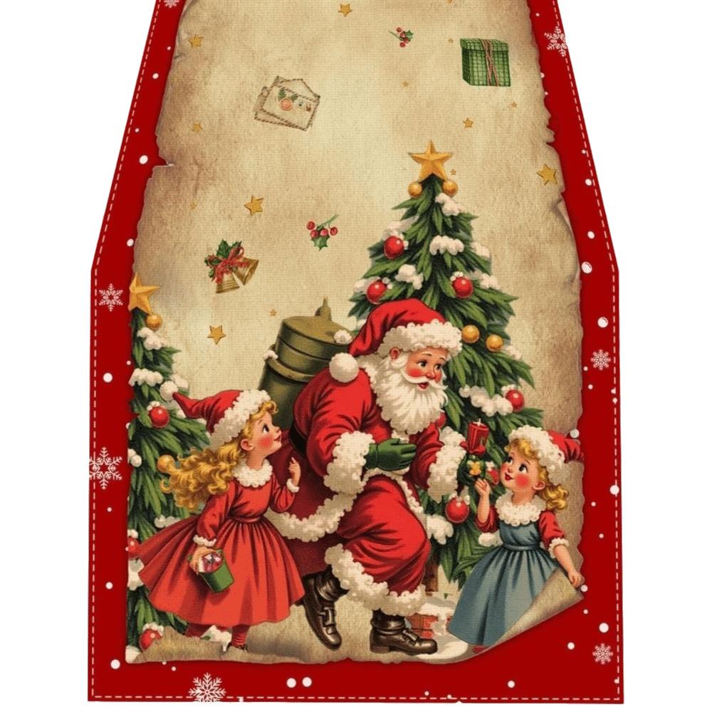 Steag de masă Crăciun Anul Nou Clopoței de Crăciun Față de masă de Crăciun Husă nouă de masă Decorațiuni de masă pentru casă