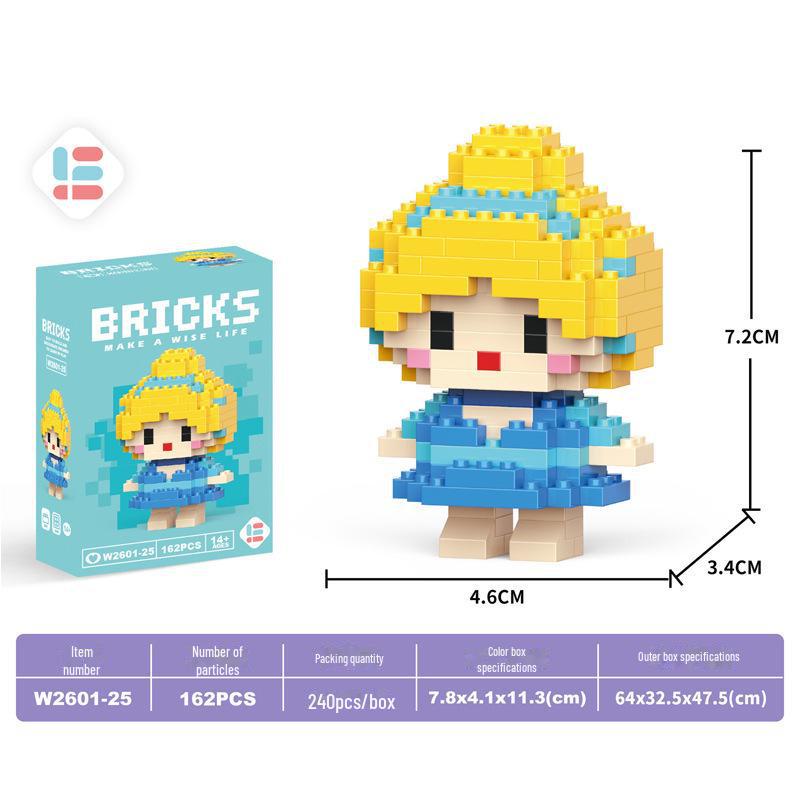 Guochao Chinese Mahjong Diamond Particle Building Blocks - Children's Educational Set